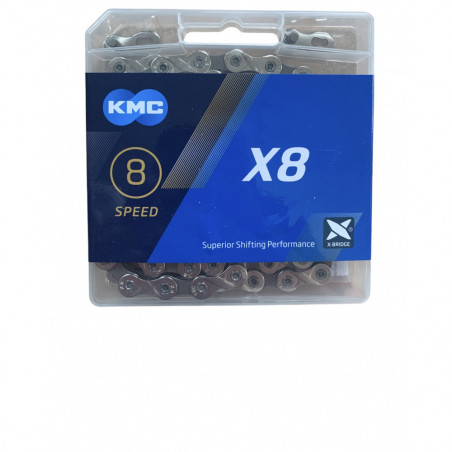Ланцюг KMC X8 Silver/Gray 114 ланок