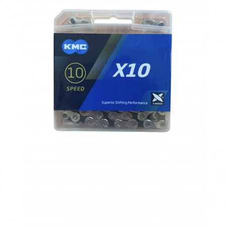 Ланцюг KMC X10 Silver/Black 122 ланок