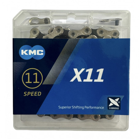 Ланцюг KMC X11 Silver/Black 114 ланок