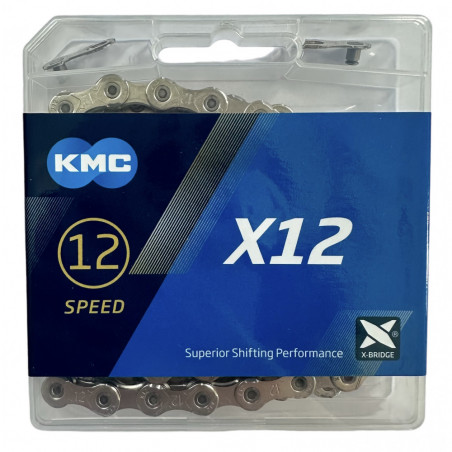 Цепь KMC X12 Silver 126 звеньев