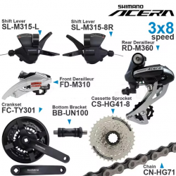 ГРУПСЕТ SHIMANO ACERA M360