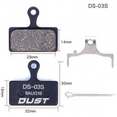 ГАЛЬМІВНІ КОЛОДКИ DUST DS-03S SHIMANO