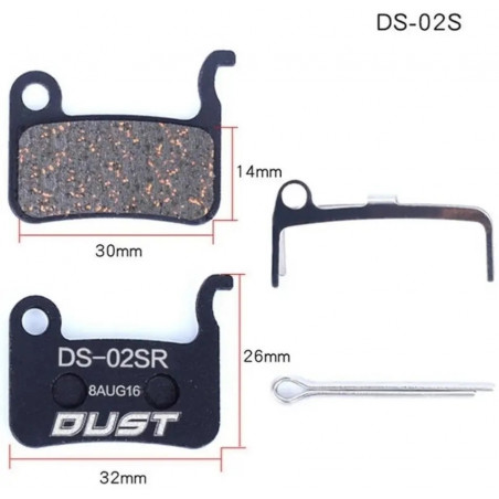 ГАЛЬМІВНІ КОЛОДКИ DUST DS-02S SHIMANO
