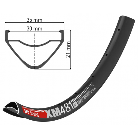 Обод DTSwiss XM481 28H